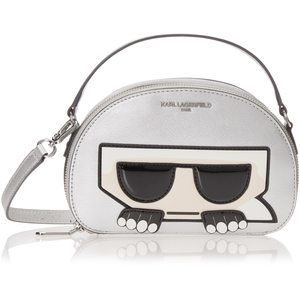 Paris Maybelle Satchel Crossbody, Silver c: